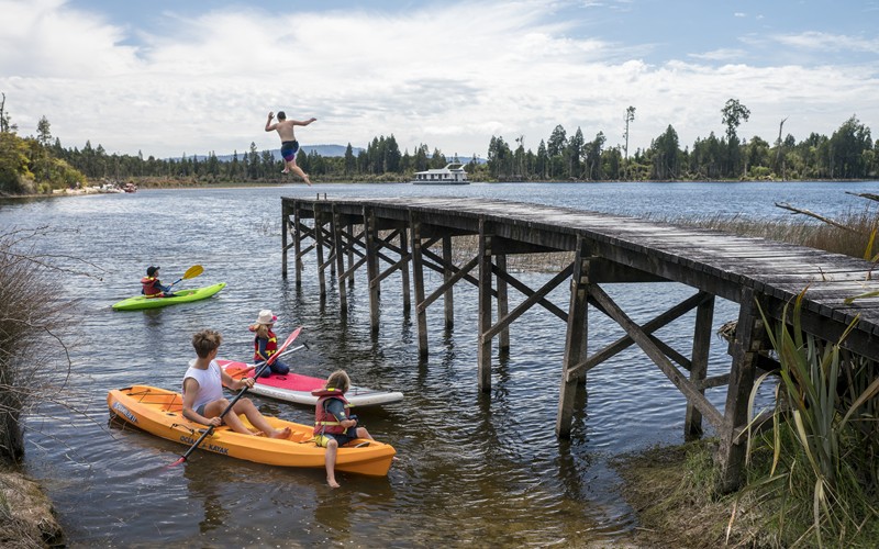 Kayaks and Jetty